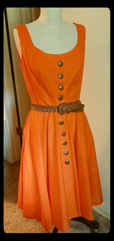 Hand made orange dress